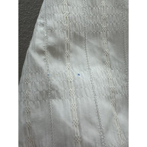 Woolrich Womens Shirt Size Medium Ivory Floral Long Sleeve Button Up Collared - Picture 3 of 12